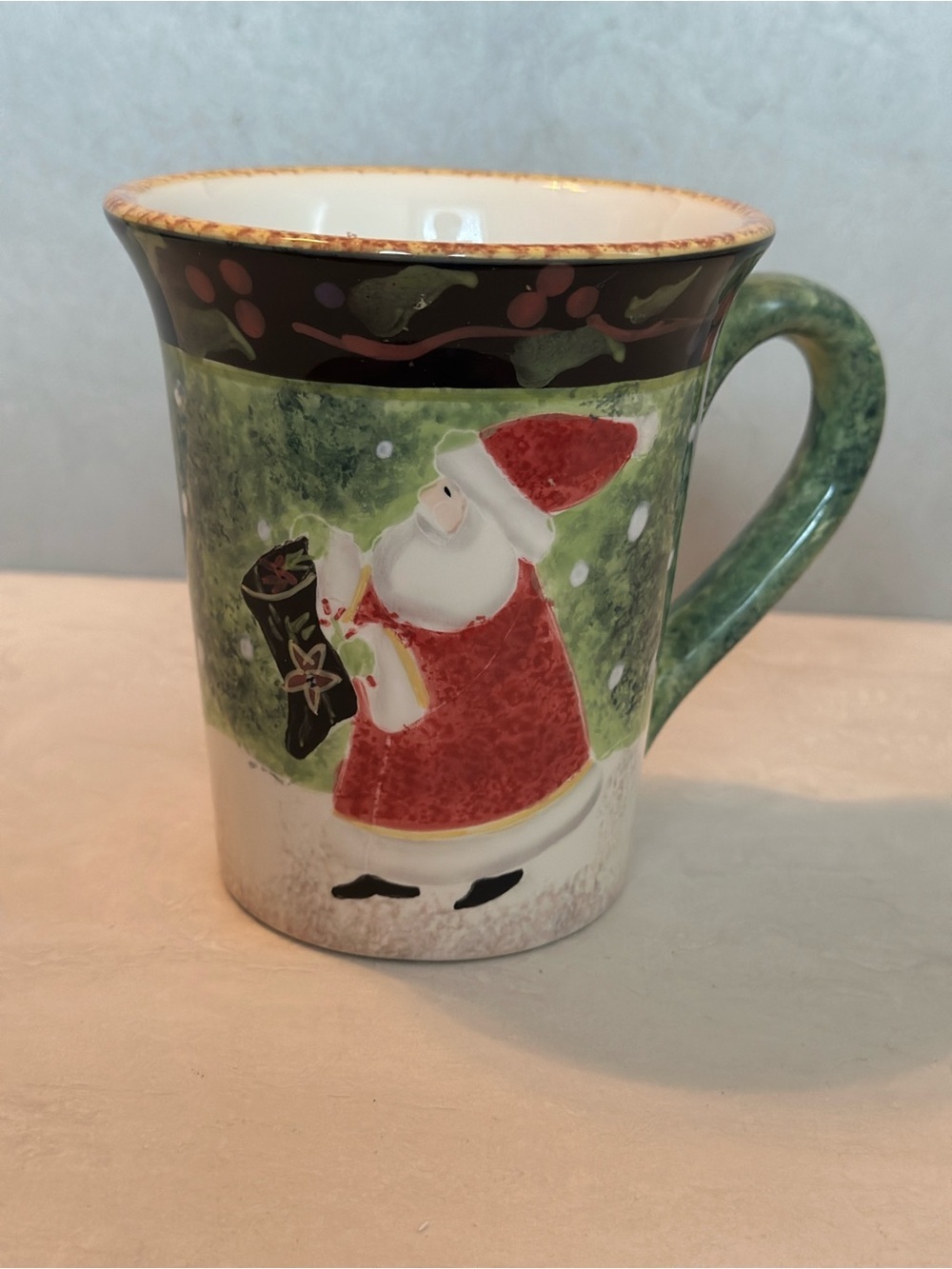 Betty Whiteaker Christmas Santa Coffee Mug - Certified International